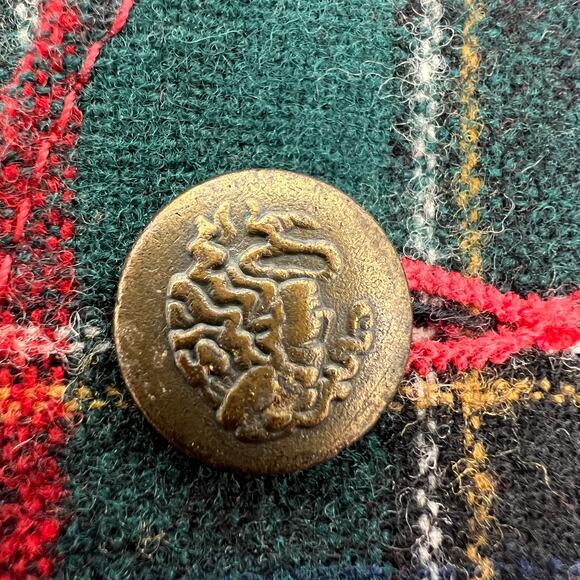 Vintage Pendleton Wool Vest Red and Green Waistcoat Lined Plaid Size 44 - Picture 6 of 8